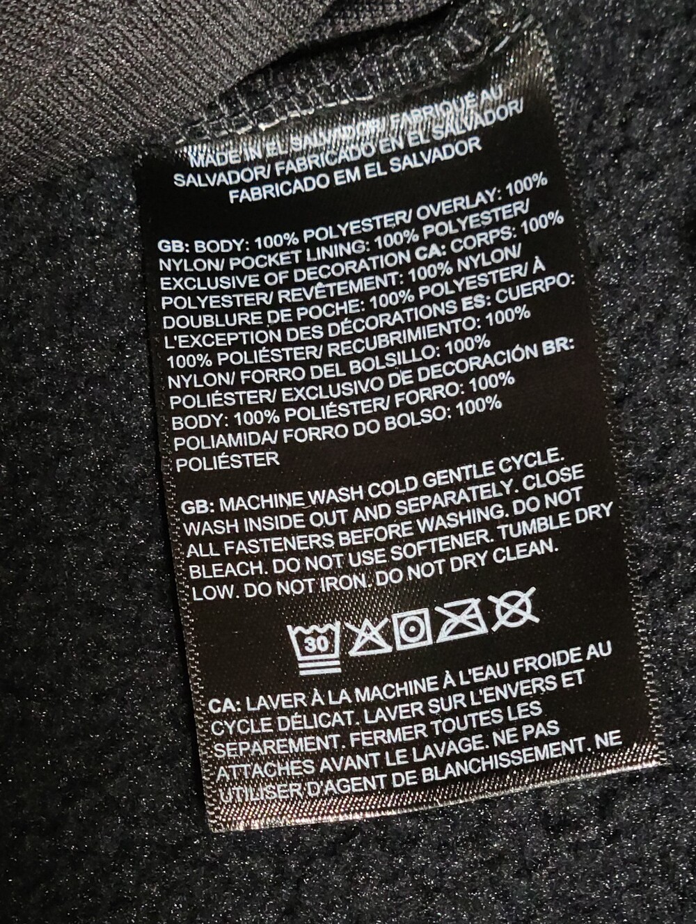 The North Face TNF x SKIMS 1995 Denali Fleece Jacket Onyx Unisex XXS NEW - Picture 5 of 8